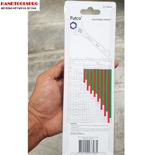 8″ Mỏ lết xi đen FULCO AP-8