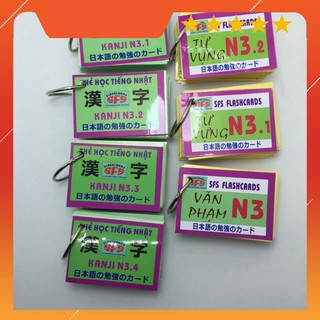 [XÃ KHO GIẢM 50%] Bộ Thẻ Học Tiếng Nhật N3