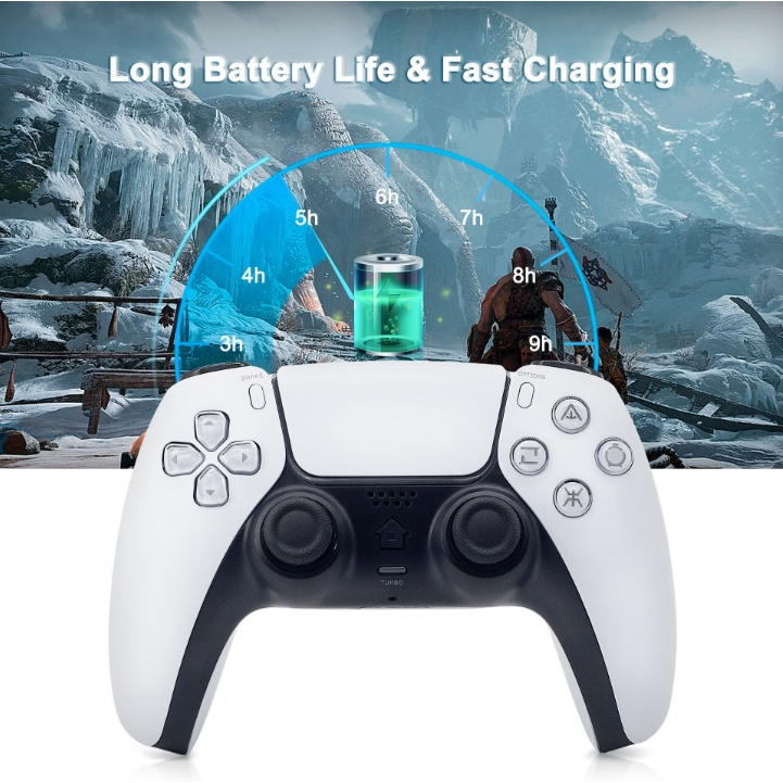 Tay cầm P4 plus, tay cầm chơi game có dây, không dây Bluetooth cho PC, laptop, playstation, điện thoại, TV box,...
