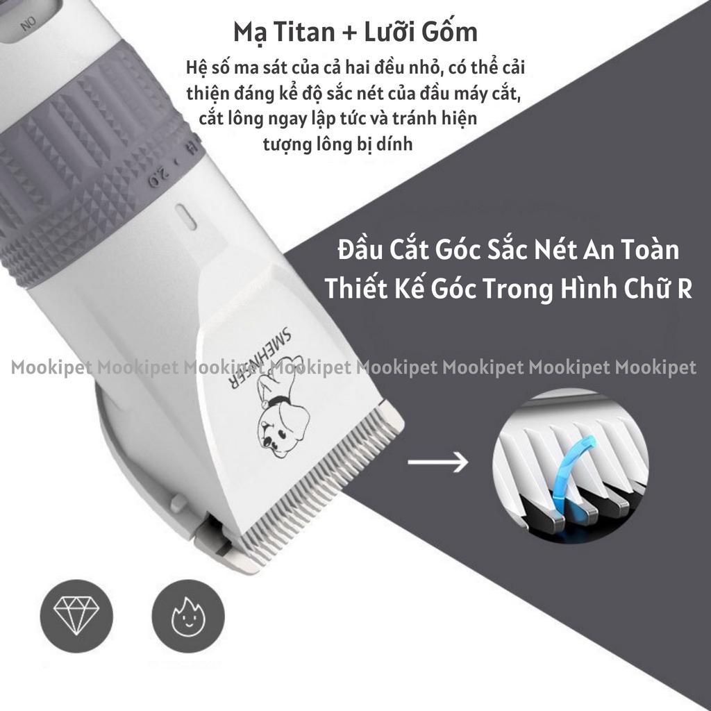 Tông đơ cạo lông chó mèo công suất lớn điều chỉnh chế độ cạo lông MOOKI PET