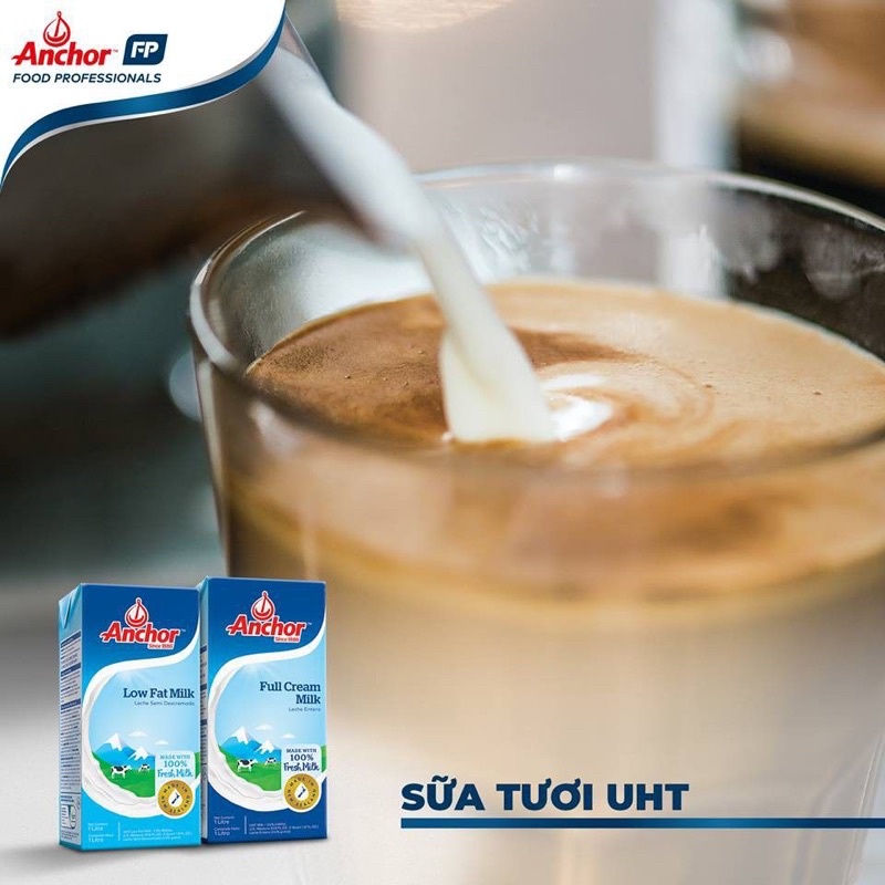 Sữa tươi nguyên kem Anchor,sữa tươi làm bánh ,pha chế,Làm kem tươi,Nguyên liệu làm bánh hoặc dùng trực tiếp (200ml-1l)