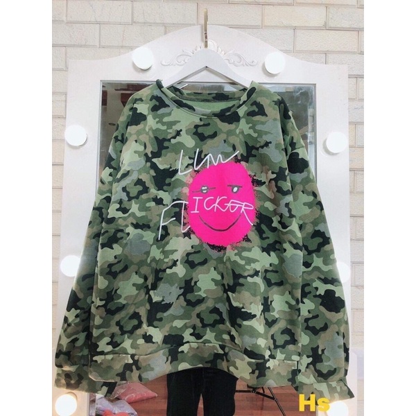 Áo nỉ rằn ri mặt hồng FI HS6