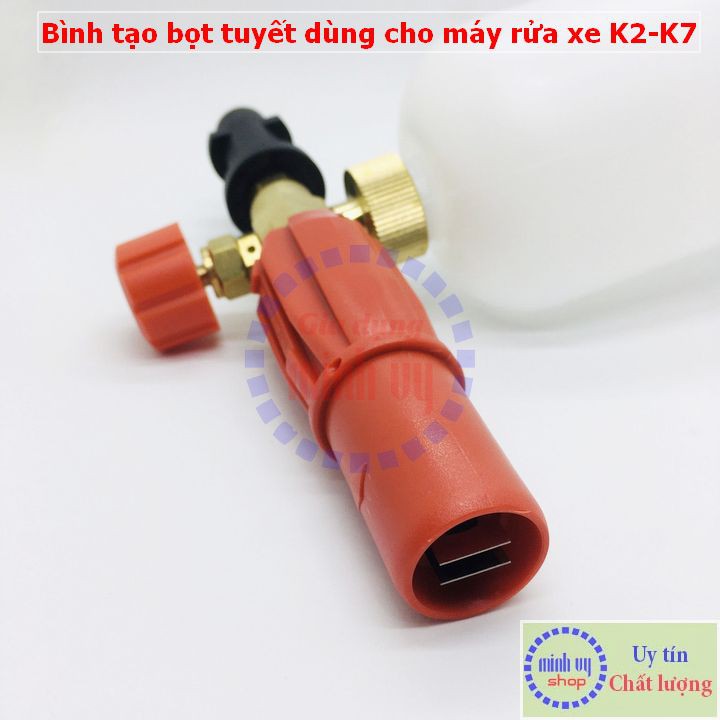 Bình tạo bọt tuyết cao cấp cho máy rửa xe gia đình - máy rửa cao áp Krcher K2 - K7