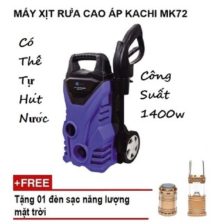 Máy Phun Xịt Rửa Cao Áp Kachi MK72 2018 Tặng Kèm Bộ Đèn Sạc Năng Lượng Mặt Trời