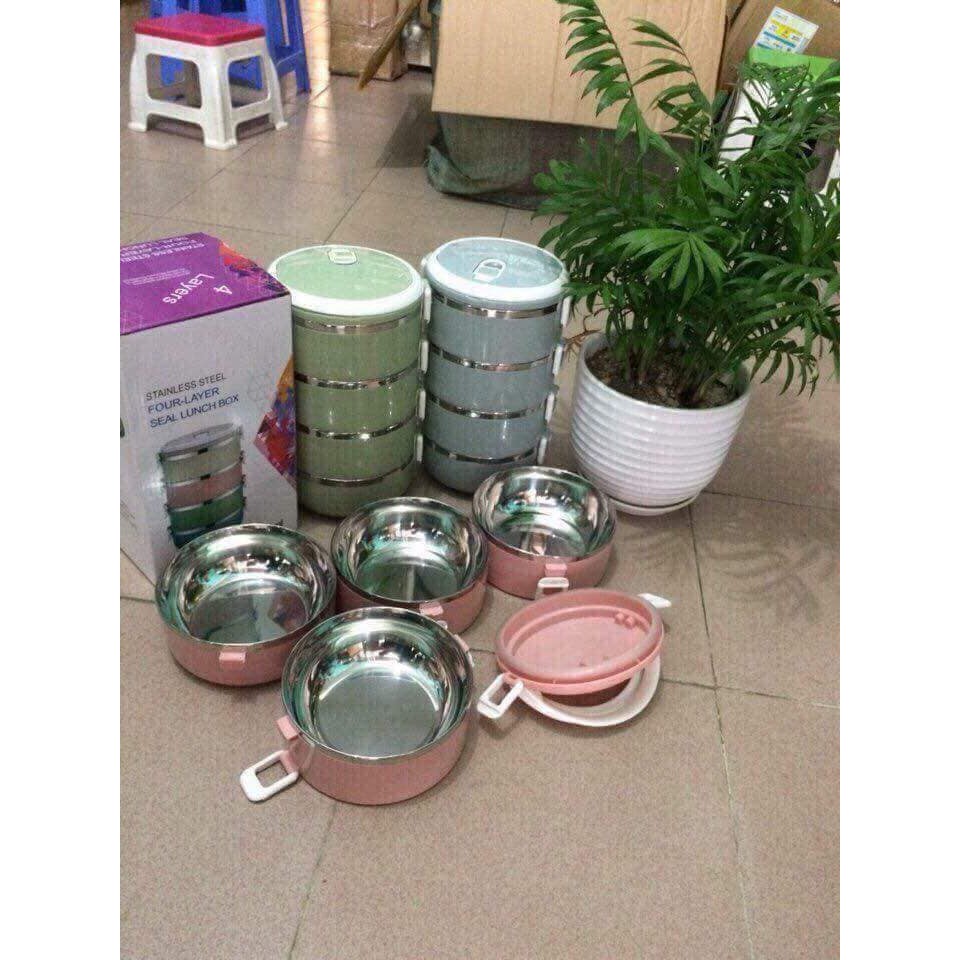HỘP CƠM LÚA MẠCH 4 TẦNG