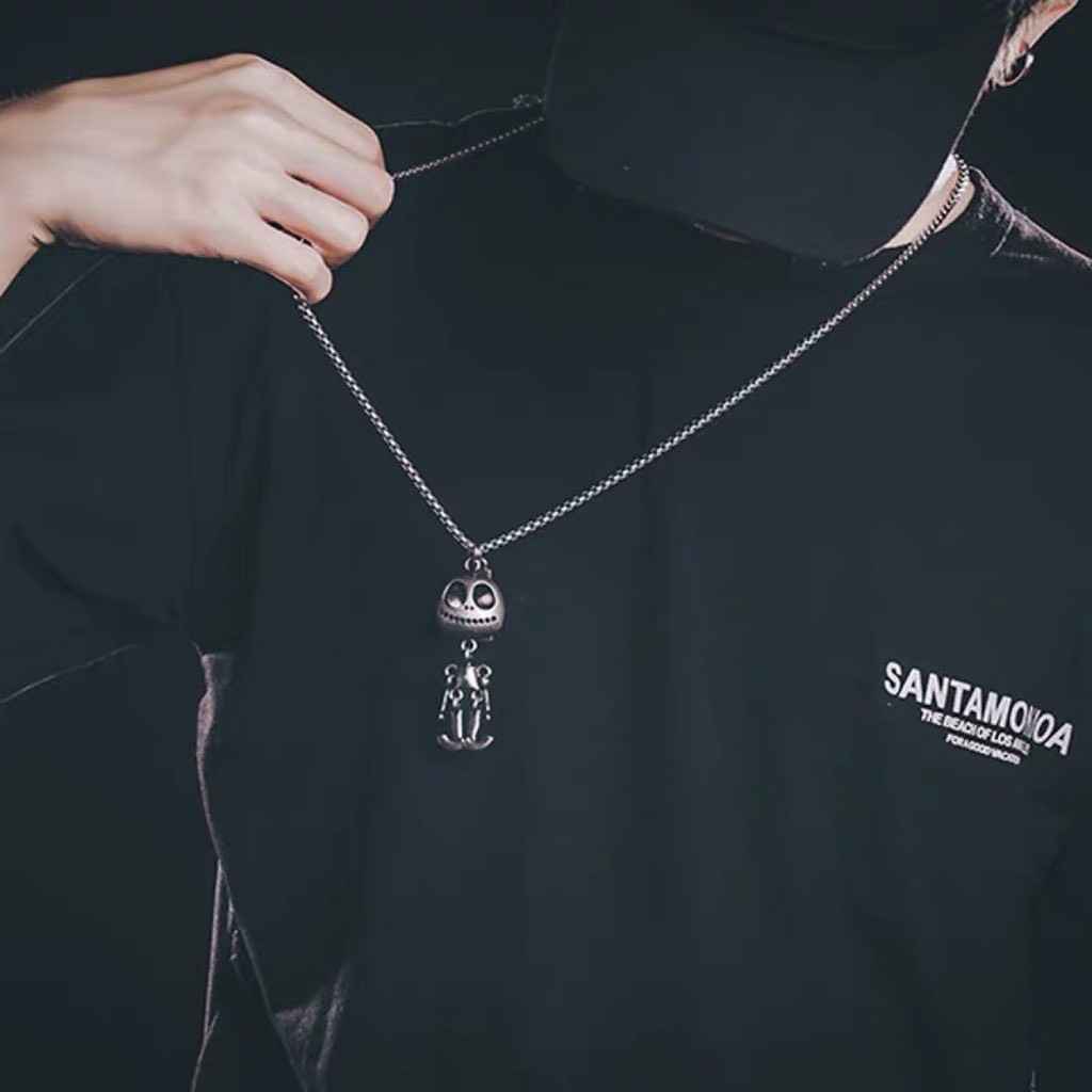 Dây Chuyền Vòng Cổ Nam Chuỗi Trơn Cuban Basic Thời Trang Ngầu Hiphop Titan Đẹp Không Gỉ Mặt Hình Người Ngoài Hành Tinh