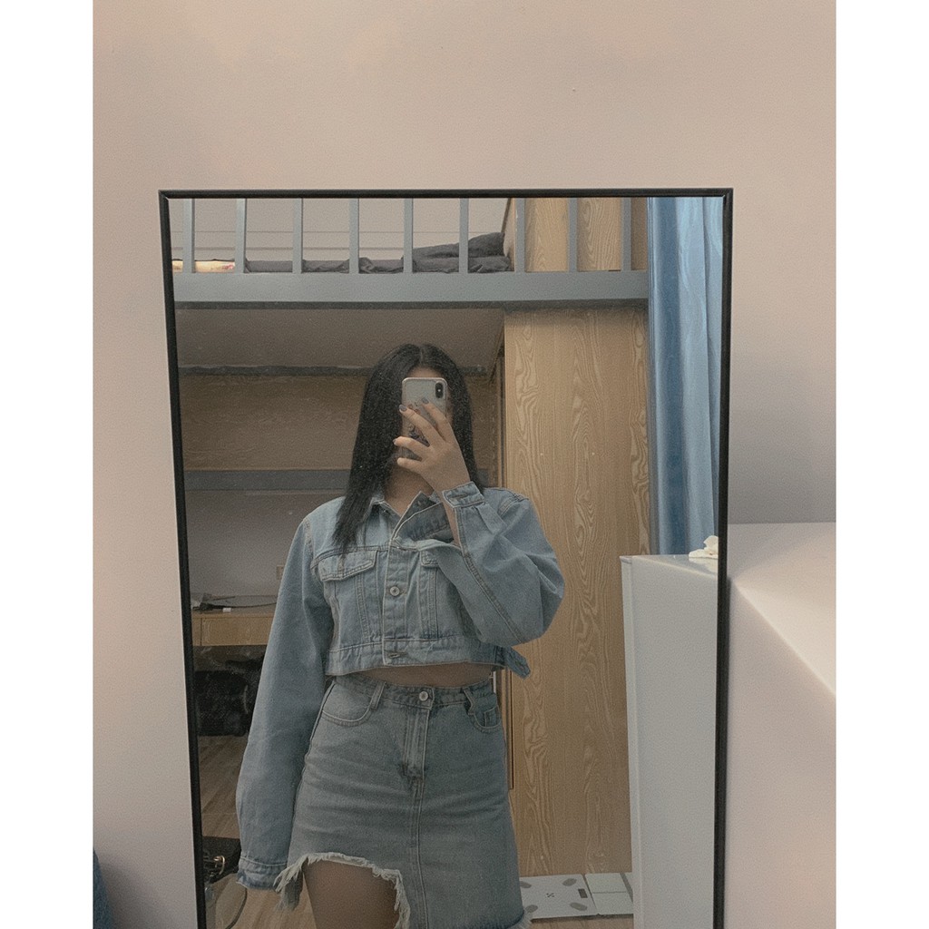 Áo khoác jean ngắn denim