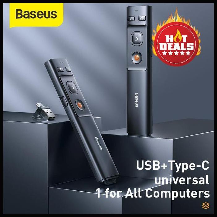 Baseus Máy Chiếu Laser Không Dây Màu Cam Chấm Bi Cổng Type-C Usb Chính Hãng