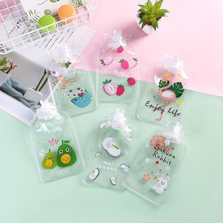 Túi Sưởi Chườm Nước Nóng Lạnh Giải Nhiệt Hình Bơ Dâu Trong Suốt Cute Phô Mai Que ^^