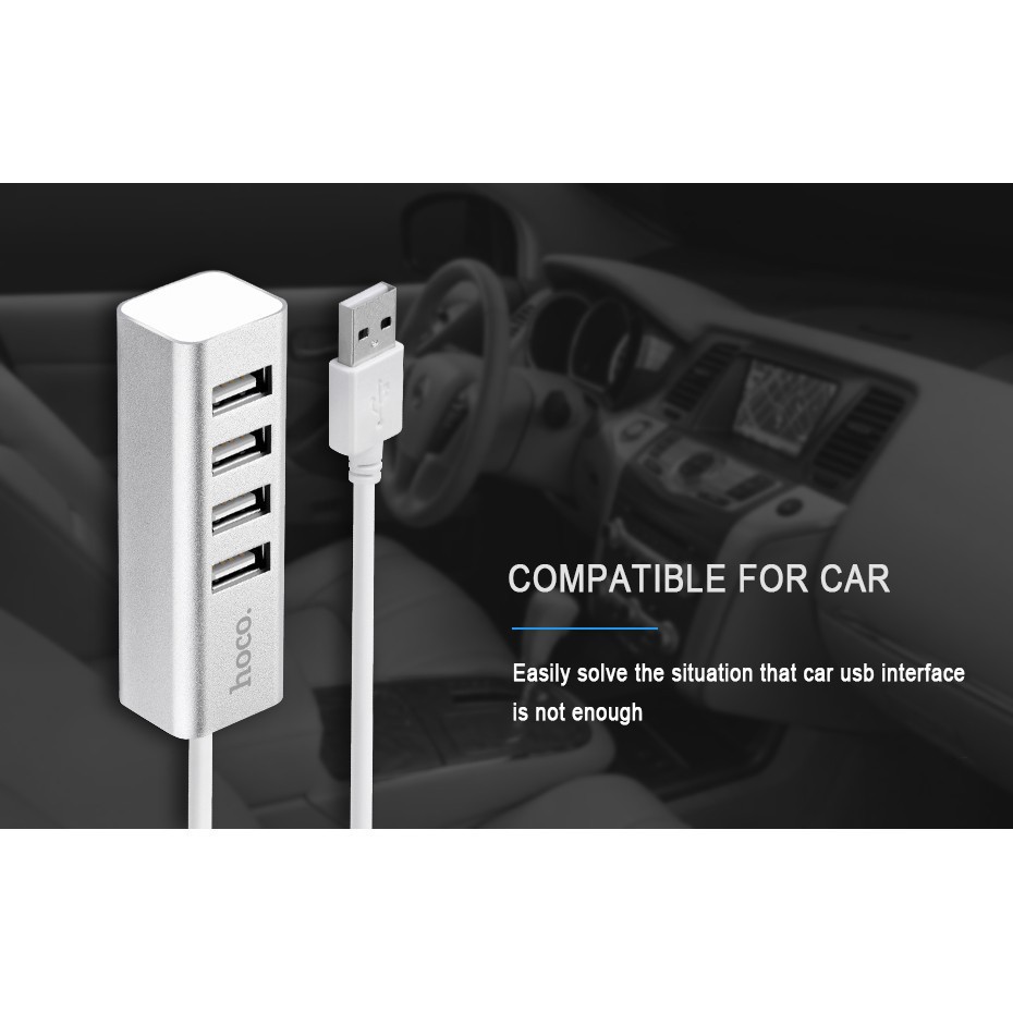 Xả kho -  Bộ Chia Cổng USB Hoco HB1 Chính Hãng - BH 1 Năm