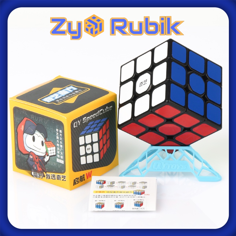 Rubik 3x3 Combo Qiyi Sail W + Đế QiYi DNA ( Full màu ) - ZyO Rubik