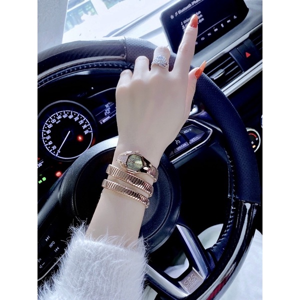Đồng Hồ JUST CAVALLI Rắn quấn 2 vòng cổ tay - Case 33mm Cho Nữ - BH24 Tháng