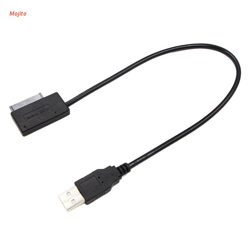 Cáp chuyển đổi dữ liệu USB 2.0 Mini Sata II 7+6 13Pin cho Laptop CD/DVD ROM