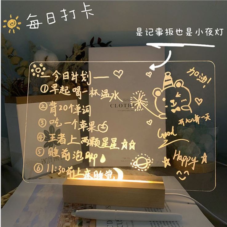 Bảng note Thegioipuzzle trong suốt để bàn