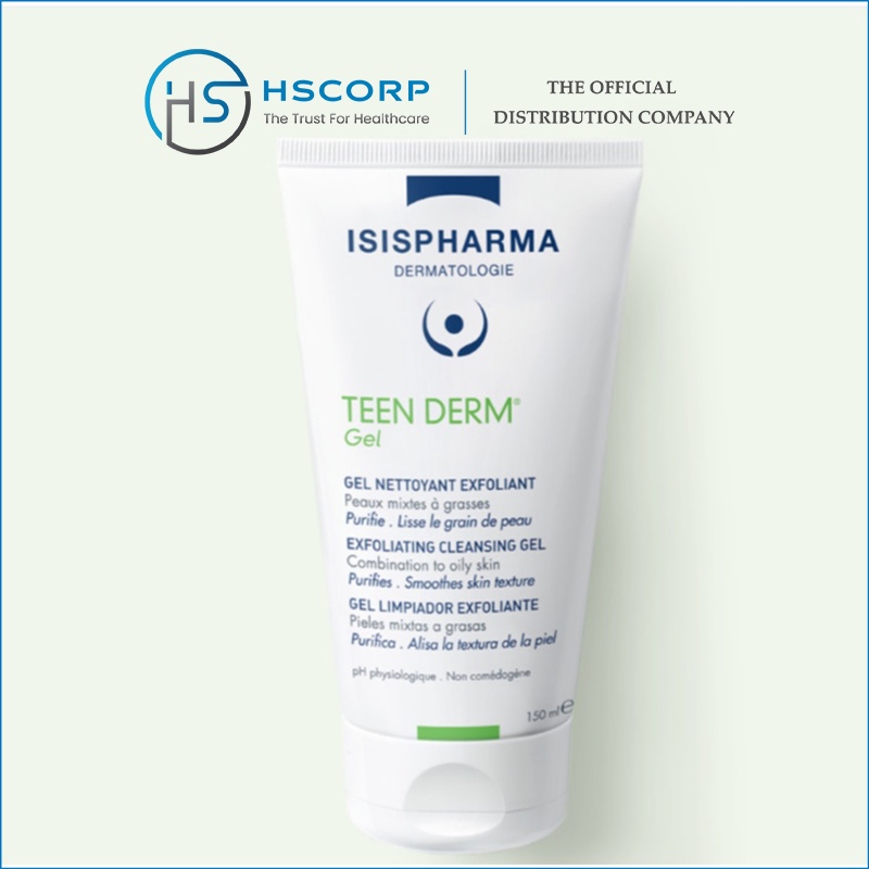 [CHÍNH HÃNG] GEL RỬA MẶT ISIS PHARMA TEEN DERM GEL