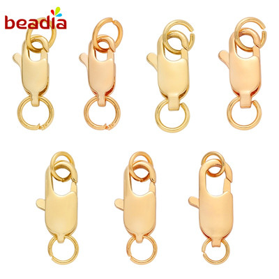 Khóa cài tôm hùm Beadia bằng đồng mạ vàng dành cho làm đồ trang sức diy