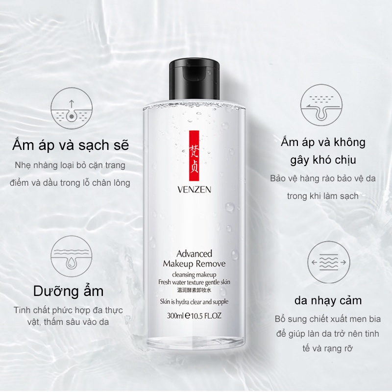 [HCM]Nước tẩy trang làm sạch, dưỡng ẩm cho mọi loại da Deep Cleansing Micellar Water 300ml -URBFZXZY