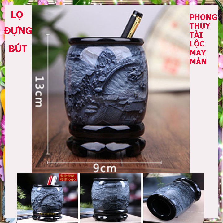 [ TRANG TRÍ PHONH THỦY ] Lọ Đựng bút Sáng Tạo Tài Lộc
