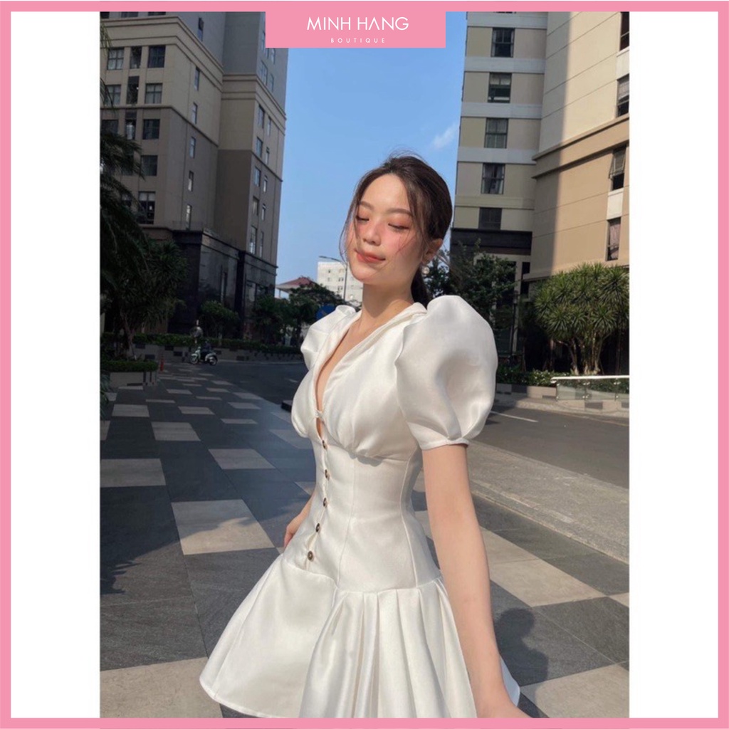 Váy dự tiệc Tafta tay bồng , hai lớp ( VMH002 ) | BigBuy360 - bigbuy360.vn