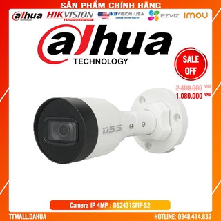 Camera ip hồng ngoại 4.0mp dahua ds2431sfip-s2- bảo hành chính hãng 2 năm