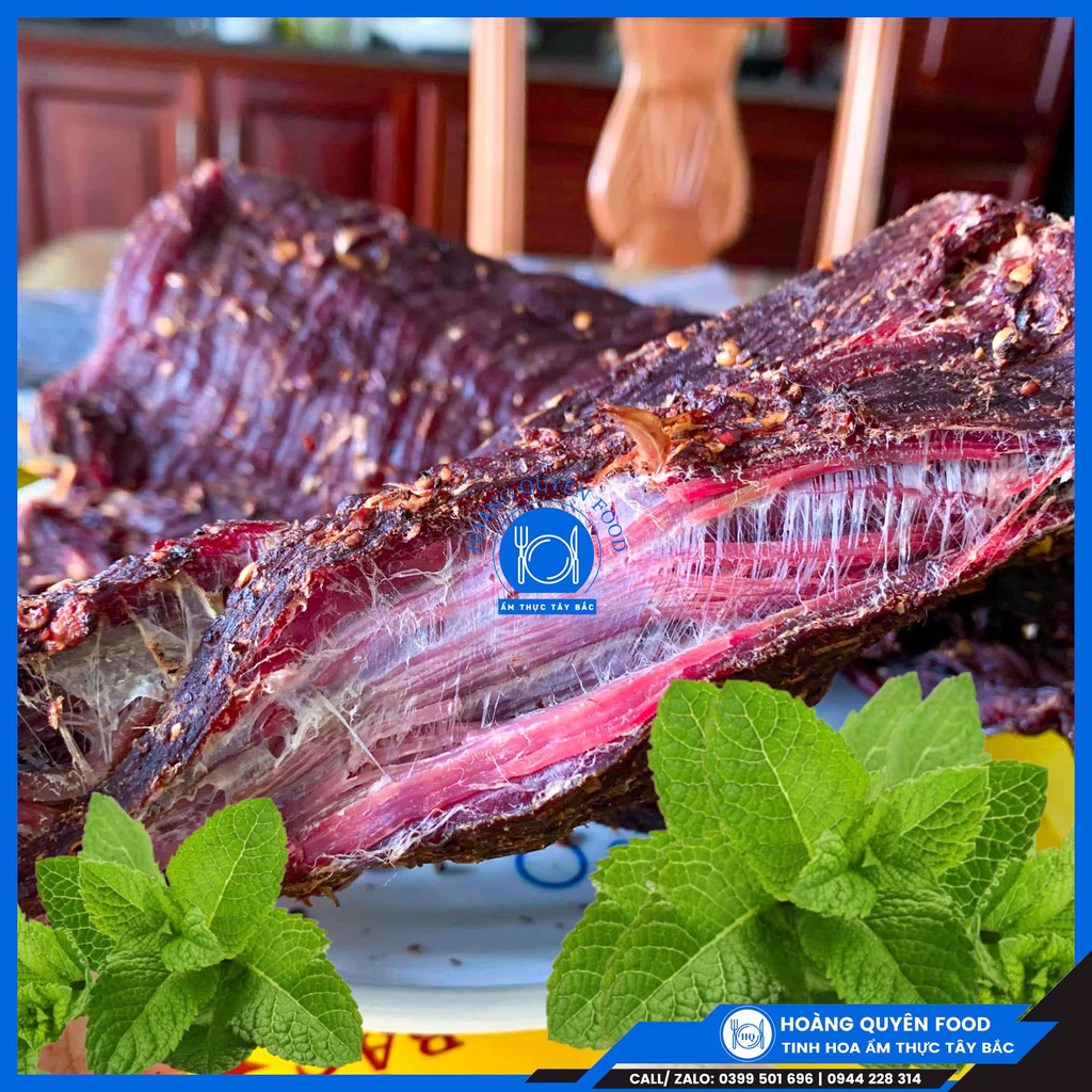 Thịt Trâu Gác Bếp Ẩm Thực Tây Bắc - 200G Tặng Kèm Chẳm Chéo | HQ FOOD | BigBuy360 - bigbuy360.vn