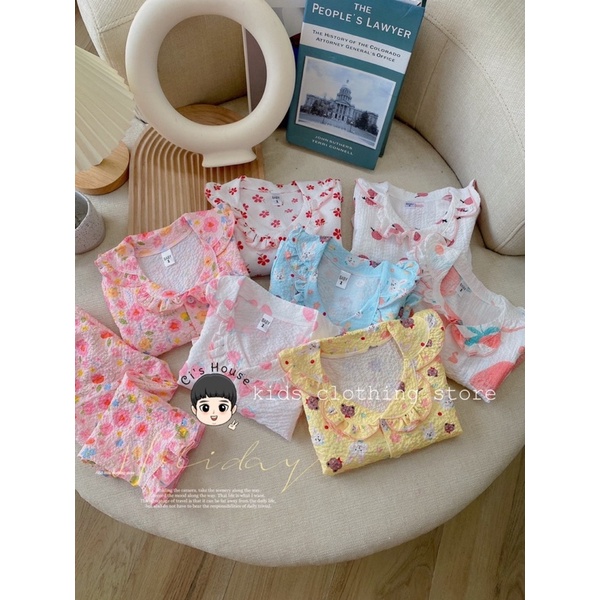 BỘ PIZAMAS CHẤT XỐP CHO BÉ GÁI CỰC YÊU ❤️