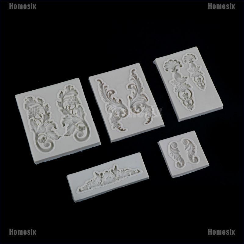 Khuôn Silicone Làm Bánh Tạo Hình Hoa Văn Độc Đáo Tiện Dụng