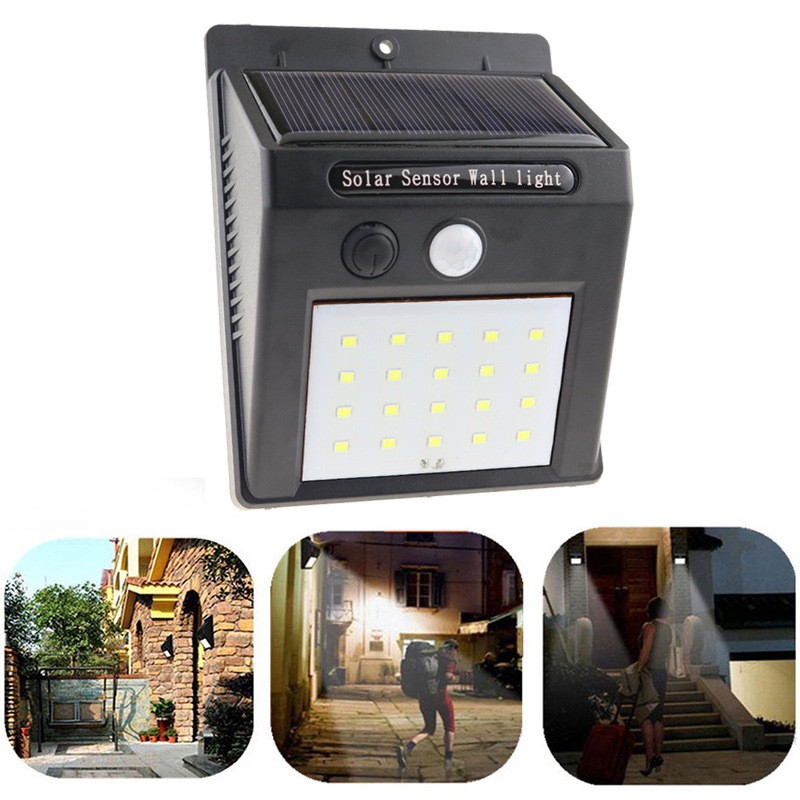 Đèn LED 30 bóng 3 chế độ sử dụng năng lượng mặt trời tiện lợi