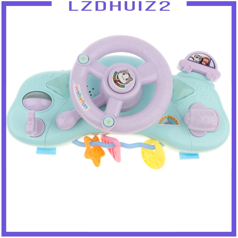 Les Fleurs Kid Electronic Driver Steering Wheel Sound & Music Developmental Pretend Toy