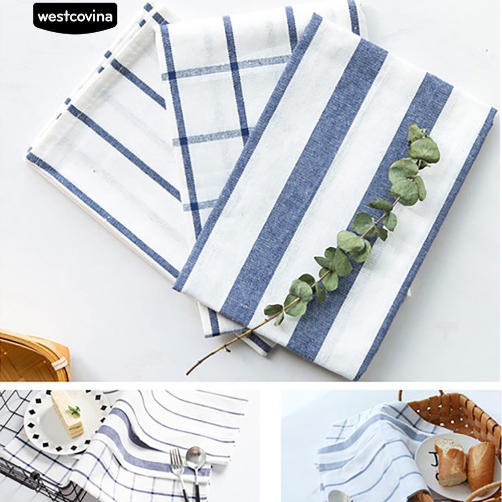 Khăn Trải Bàn Kẻ Sọc Thời Trang Trẻ Trung