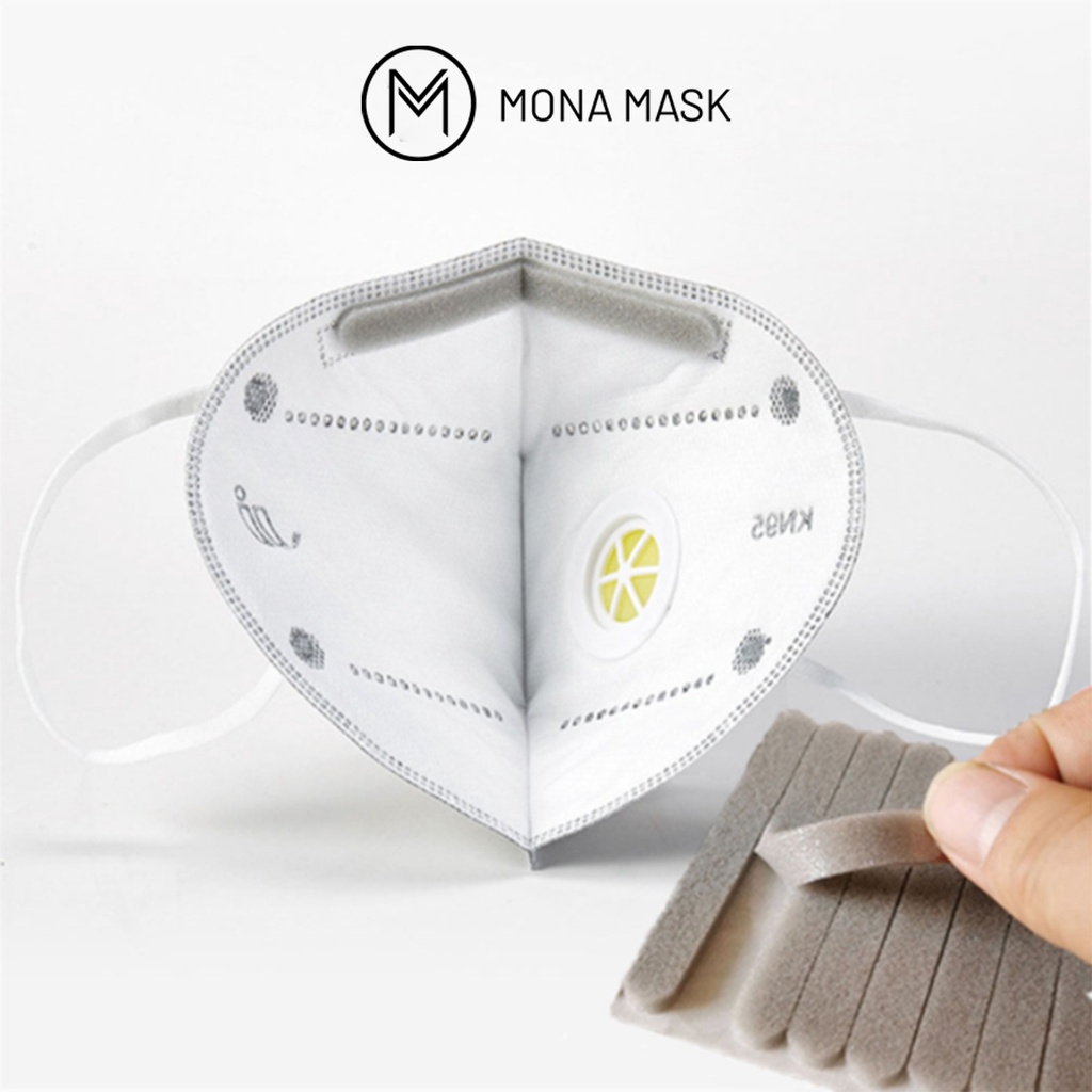 Đệm Mũi Khẩu Trang Mona Mask Chống Hấp Hơi Lên Kính Xốp Bọt Biển Cao Cấp