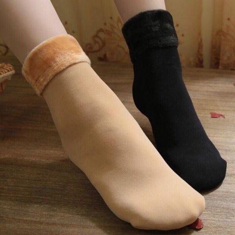 BÁN SỈ COMBO 10 ĐÔI TẤT LÓT LÔNG SINH NHIỆT NỮ