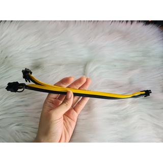 Cáp chuyển đổi/ cáp chia nguồn vga pci-e 6pin cái ra 2 đầu 8pin