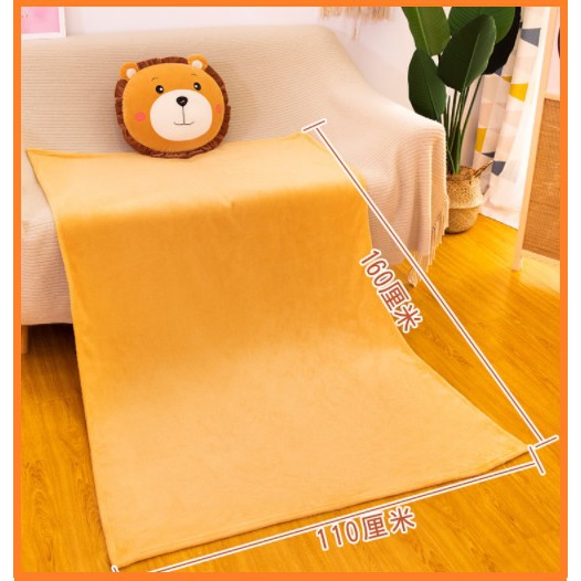 Bộ chăn gối văn phòng thú tròn Khỉ, ếch, thỏ