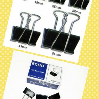 Kẹp đen, kẹp bướm 51 mm, 41 mm, 32 mm, 25mm,19 mm ( hộp 12 cái)