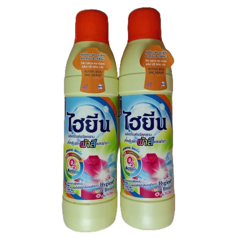 NƯỚC TẨY QUẦN ÁO MẦU - 500ML - HYGIENE - LOẠI SẠCH CÁC VẾT BẨN CỨNG ĐẦU - SX TẠI THÁI LAN - HÀNG CHÍNH HÃNG