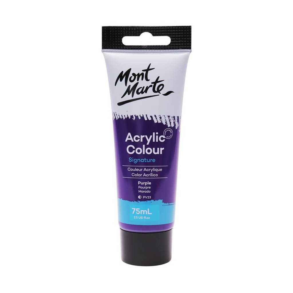 Màu Acrylic Mont Marte 75ml - Purple - Acrylic Colour Paint Signature 75ml (2.54oz) - MSCH7516