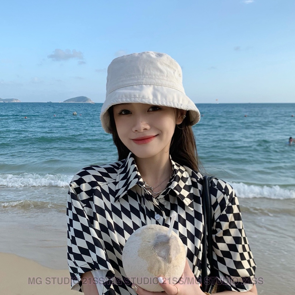 Mũ xô MG STUDIO chất cotton có 8 màu sắc thời trang