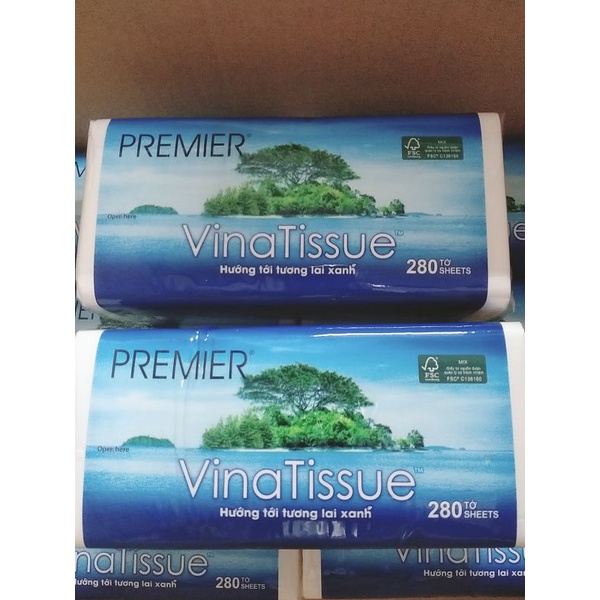 Khăn giấy rút Vina tissue 280Tờ