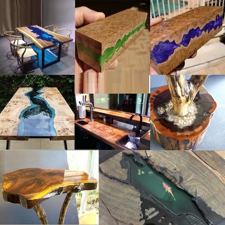 Keo epoxy làm bàn, keo đổ bàn, keo làm bàn trong suốt