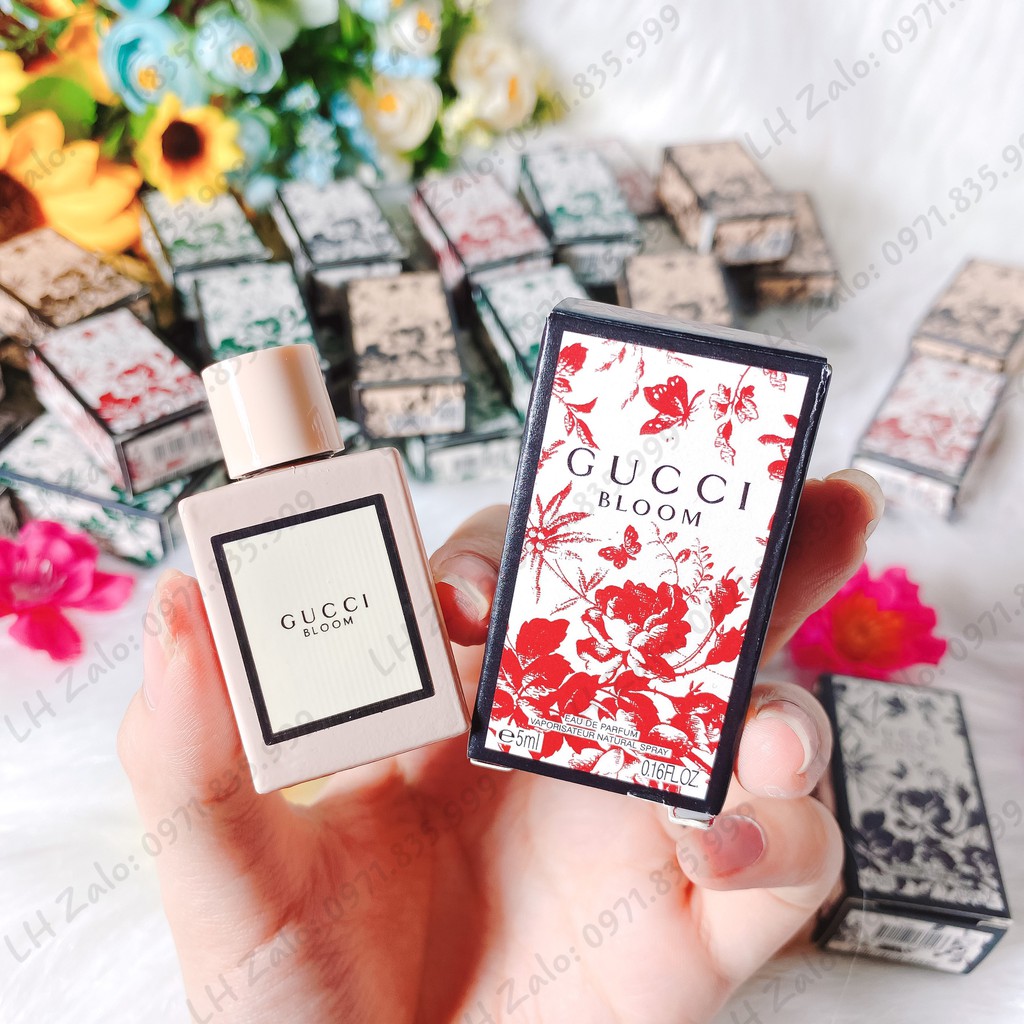 Nước hoa Mini Gucci Bloom Ambrosia Di Fiori EDP 5ml, Nước Hoa Nữ Mini Chính Hãng