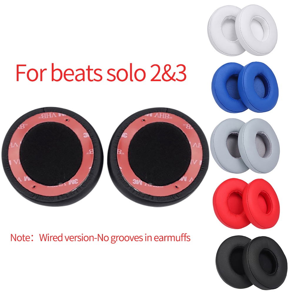 Vỏ Bọc Đệm Tai Nghe Bluetooth Không Dây / Có Dây Mềm Mại Thay Thế Cho Beats Solo 2 3