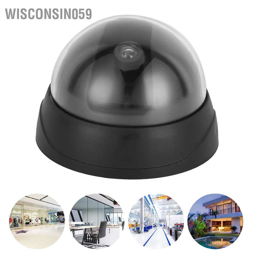 Camera an ninh giả Màn hình giả Đèn LED nhấp nháy 9cm Bóng nửa đen nhỏ cho gia đình
