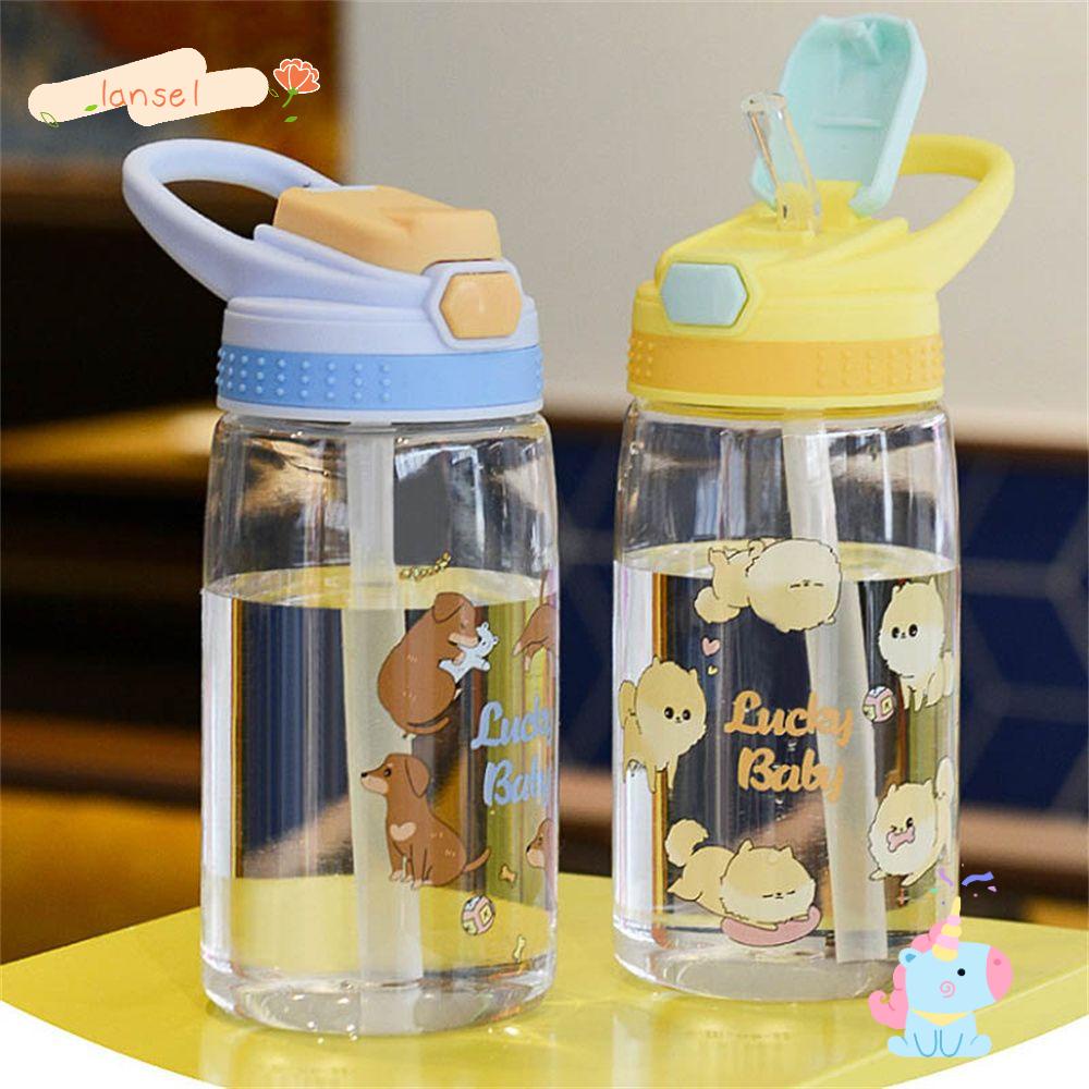 Bình Nước Nhựa Nhỏ Dễ Thương Có Ống Hút Cho Bé Mẫu Giáo