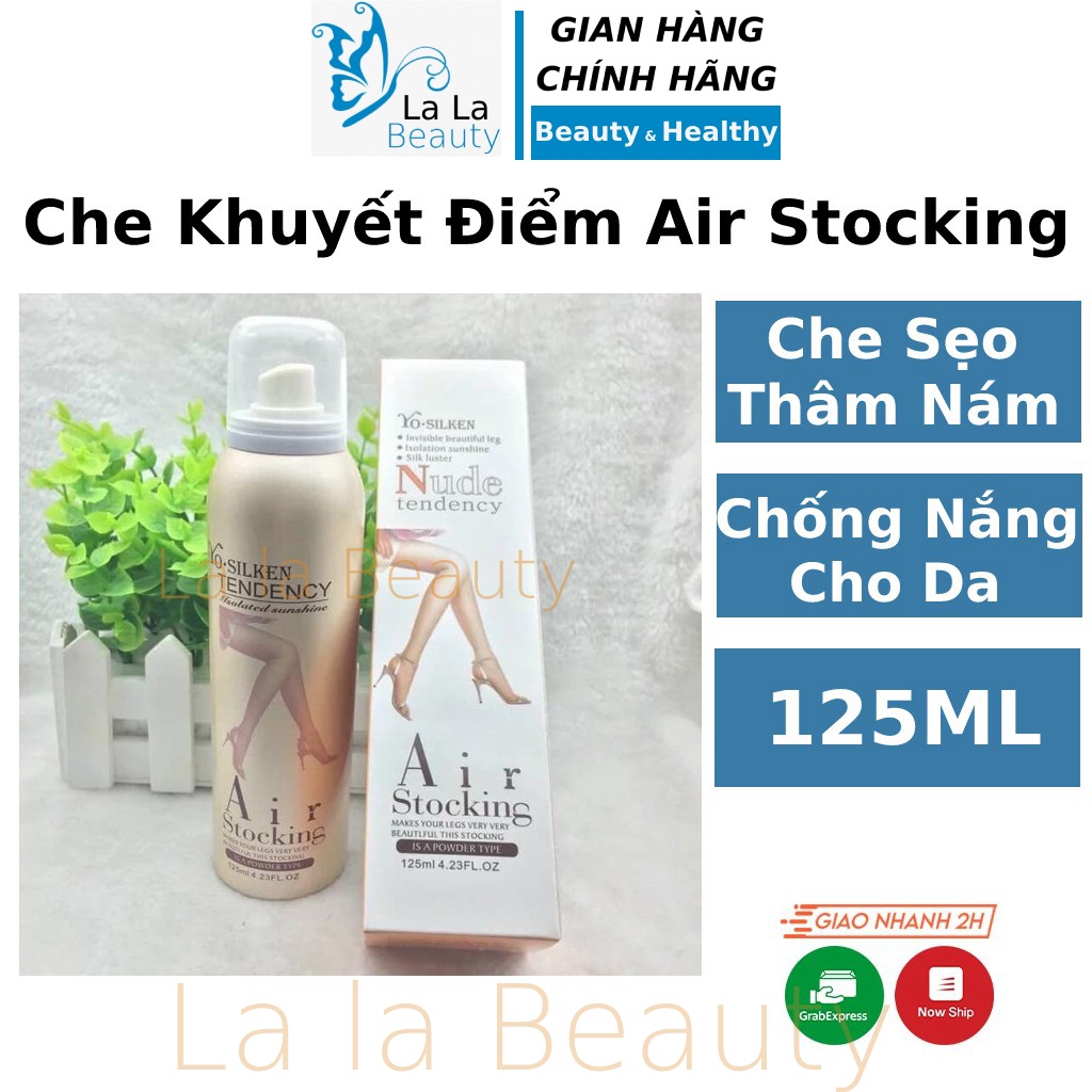 Kem che khuyết điểm tất phun Air Stocking 125ml che sẹo khuyết điểm lưng chân body toàn thân Hàn Quố