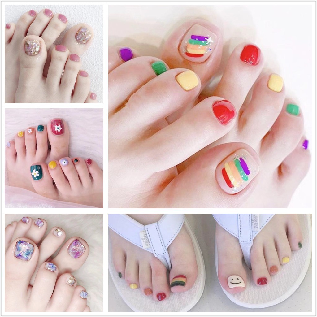 Sticker dán trang trí móng tay DIY hình hoa và trái cây dễ thương H081-90