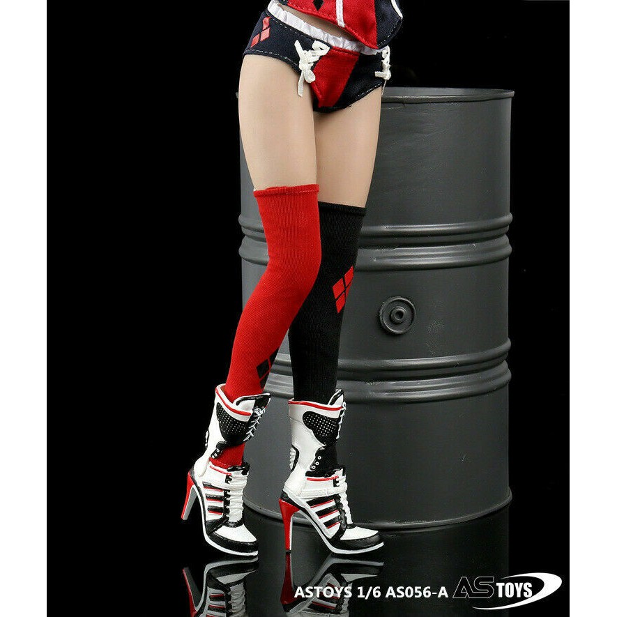 Giày bốt cao gót màu trơn mẫu As056 tỉ lệ 1/6