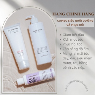 Combo bộ 3 - siêu nuôi dưỡng và phục hồi tóc - all about hair