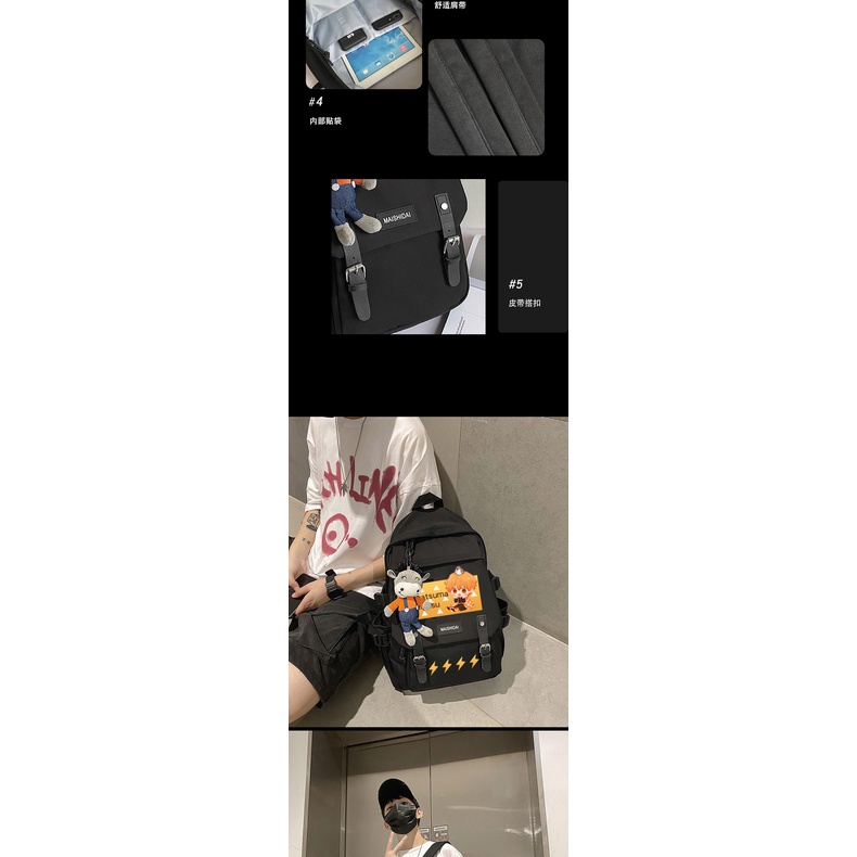 Balo in hình anime Demon Slayer Blade Tanjiro Zenyi Nidouzi thời trang unisex