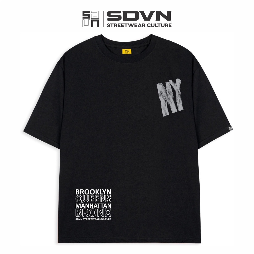 Áo Thun Unisex Nam Nữ Form Rộng SDVN NY Brooklyn | BigBuy360 - bigbuy360.vn